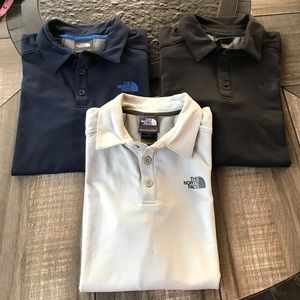 The North Face Polo Shirts (3) Sz Medium